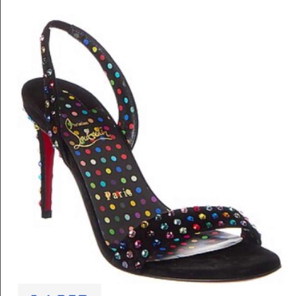 Christian Louboutin O Marylin 85 Suede Slingback S